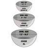 4- Pack Organic Food Bowl Covers Unbleached Reusable 100% Cotton