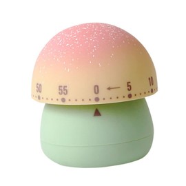 LIFKOME Mushroom Shape Mechanical Timer Adorable Cartoon Kitchen Countdown Timer Easy to Use Baking Accessory Compact Design for Cooking Sports and Study Random Color