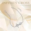 ZIPPICE 925 Sterling Silver Infinity Ankle Bracelet for Women Adjustable