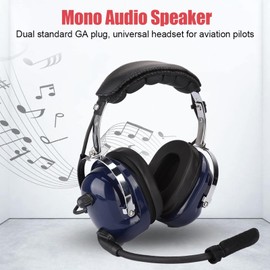 Socobeta 3.5mm Headset General Aviation Headset Noise Reduction Pilot Headphones for Pilot
