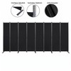 1-Panel 6 ft Tall Indoor Folding Room Divider, Portable Privacy