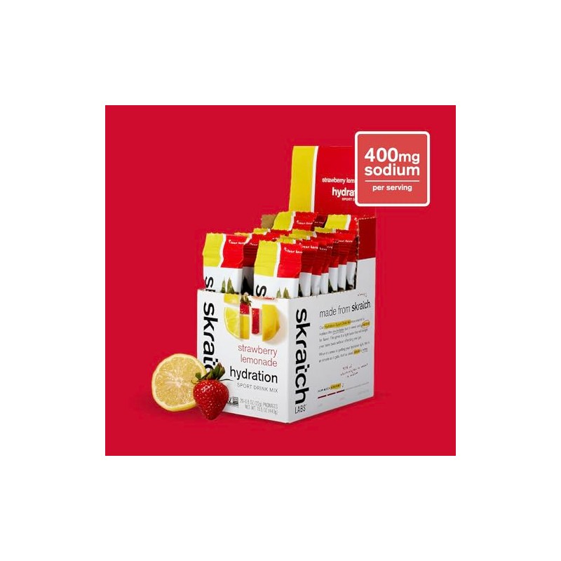 Skratch Labs Hydration Packets Mezcla Bebidas Hidratantes Limonada Fresa Unidades