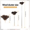 Extendable Ostrich Feather Duster 27-94 Inch, Natural Cleaning Duster Extension