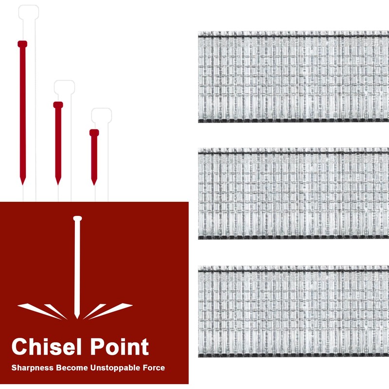 DEWBIN 18 Gauge Brad Nails, 6000 Counts 5/8-inch 18 GA