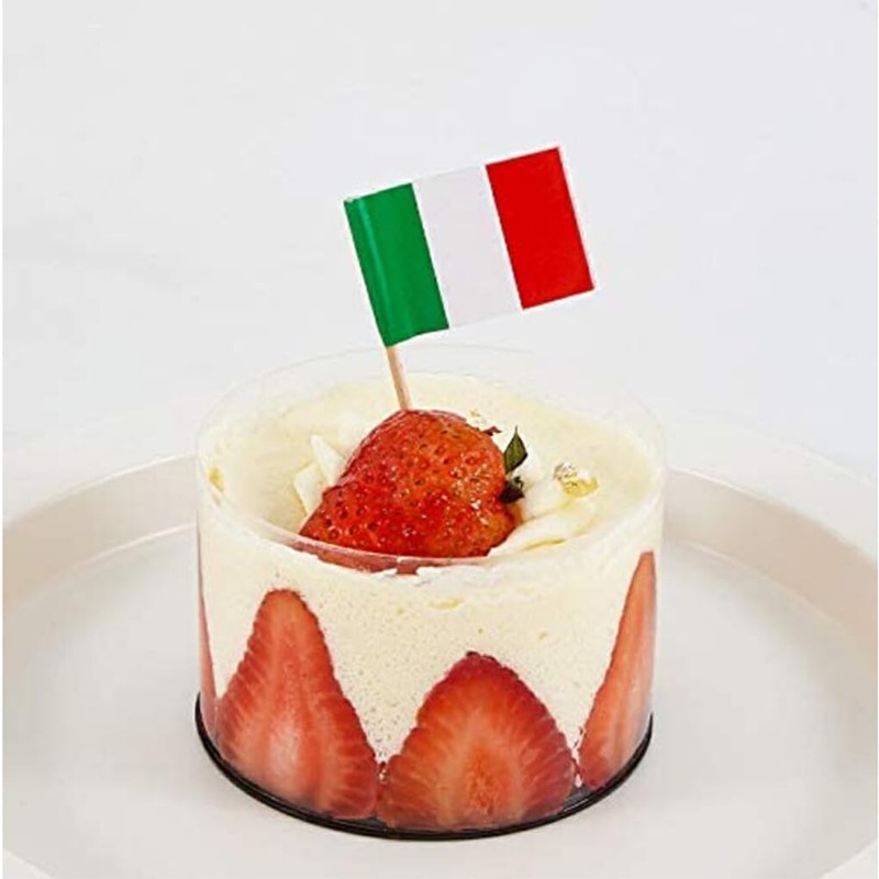100x Italy Flag Toothpick Decors Versatile Decoration Solution Made with