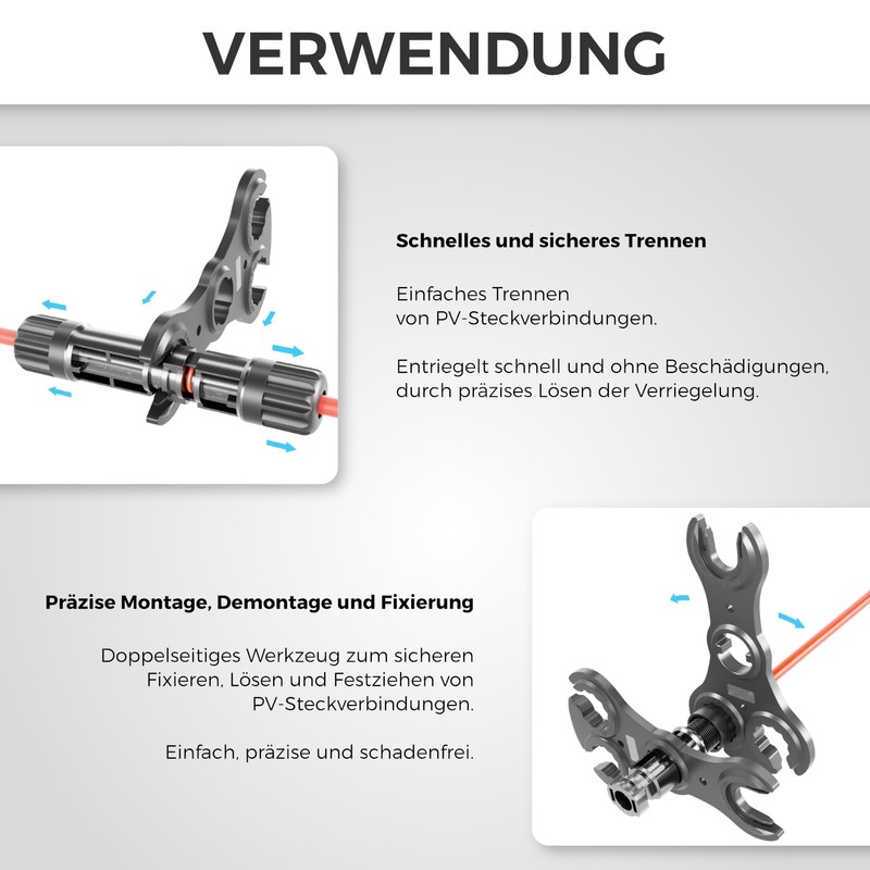 deleyCON Solar Plug 8 Pairs - PV4 Solar Plug Male