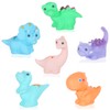 TranRantic No Hole Bath Toys for 1 year olds, 6PCS