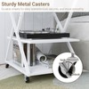 Natwind 3 Tier Printer Stand, 19.7''x19.7'' Large Printer Table with