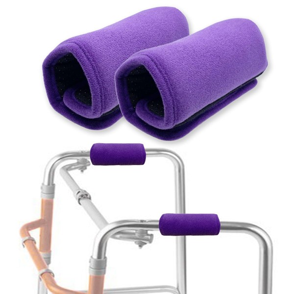 Universal Walker Padded Hand Grip Covers, Premium Medical Soft Cushion