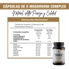 Naima+ Suplemento 8 Hongos Adaptógenos Cápsulas Reishi Cordyceps Shiitake Sin