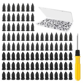 NBOOCUP 120 Pcs Tire Repair Nails Kit, Rubber Screws Fast Tool Self-Service Tire Repair Set, Vacuum Tire Repair Nail for Car Motorcycle Auto Bike Jeep ATV Truck Tractor Trailer, Screwdriver Gifted