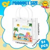 H1vojoxo Hello Summer Gift Bags - 24PCS Sunny Beach Clear