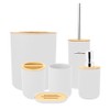 6Pcs/Set Household Bathroom Soap Box Toothbrush Holder Rinse Cup Lotion