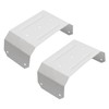 Downspout Adapter Gutter Pipe Clip Hidden Bracket 3x4 White Set