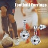 Soccer Earrings Women 925 Sterling Silver Soccer Stud Earrings Ball