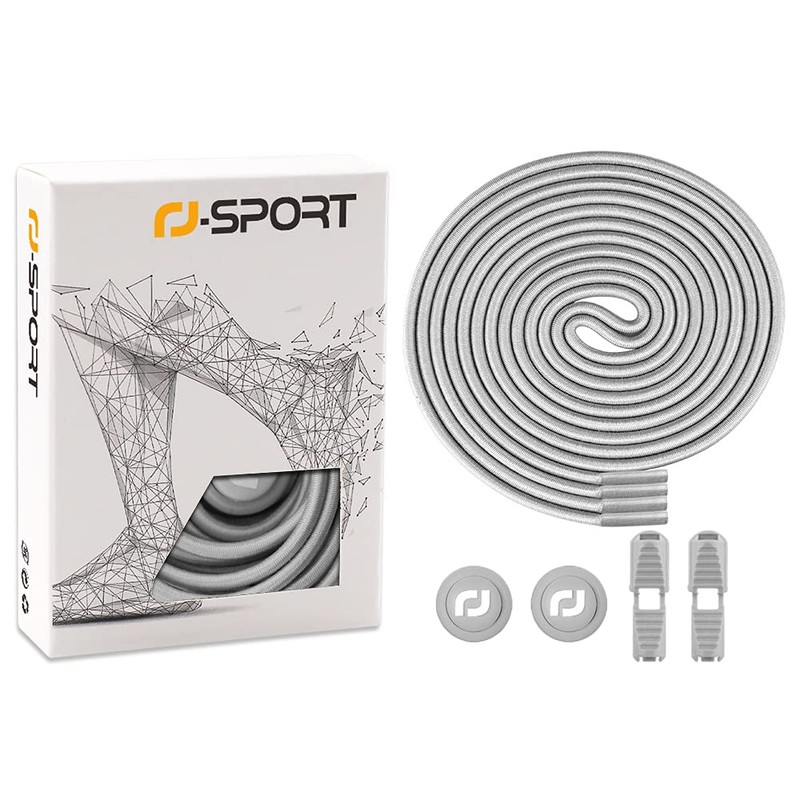 RJ-Sport Elastic No Tie Shoelaces - Quick to Install No
