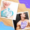 2 Pcs Honeycomb Exfoliating Glove Bath Mitt Body Spa Scrubber,