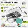 Awaiymi Bento Lunch Box Stainless Steel 1500ml Metal Bento Lunch