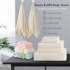 4-Piece Zero-Twist 100% Ring Spun Cotton Towel Set,600GSM Luxury Long-Staple