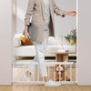 Dog Gate Indoor,18"-45" Extra Wide Metal Short Dog Gate to