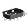 InterDesign iDesign Suction Cup Shower-Black Soap Dish