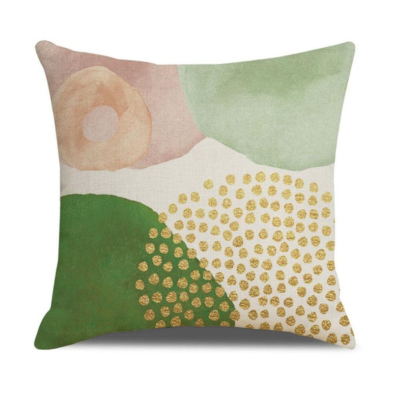 Throw Pillow Case Cushion Cover Set of 4 Linen Square