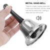Metal Hand Bell, Christmas Jingle Bell Hand Held Bell with