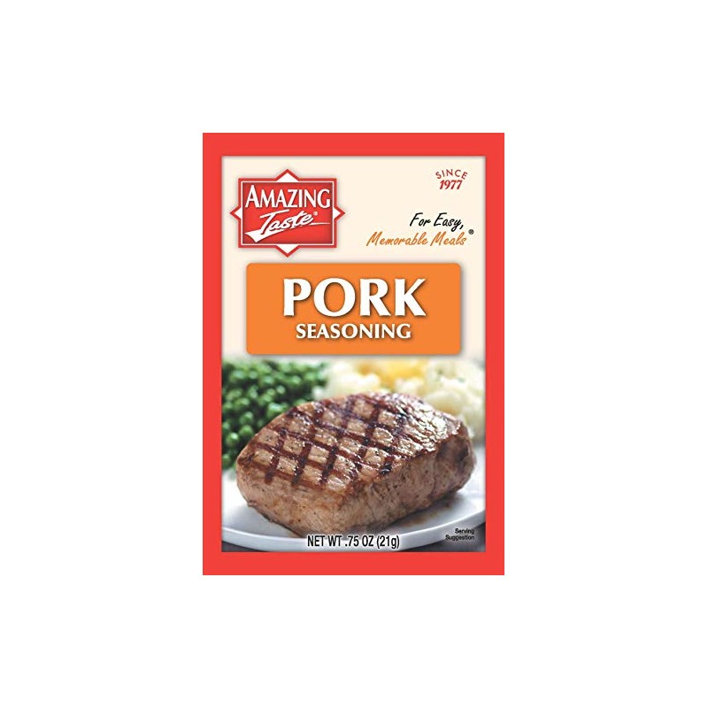 Amazing Taste Pork Seasoning Bundle (10 Packets- .75 oz ea.)
