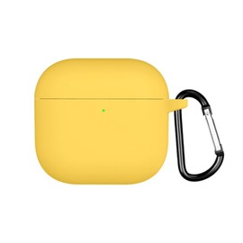 FTRONGRT Case Compatible with AirPods 4 2024, Soft TPU, Scratch-Resistant Protective Case for Bluetooth Headphones, Compatible with AirPods 4 2024, Yellow