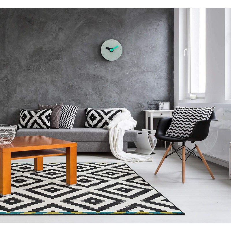 ONZENO Design Wall Clock 'The Frisky' without Ticking Noises