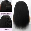 CYIKLI Kinky Straight Headband Wig 24 Inch Human Hair Headband