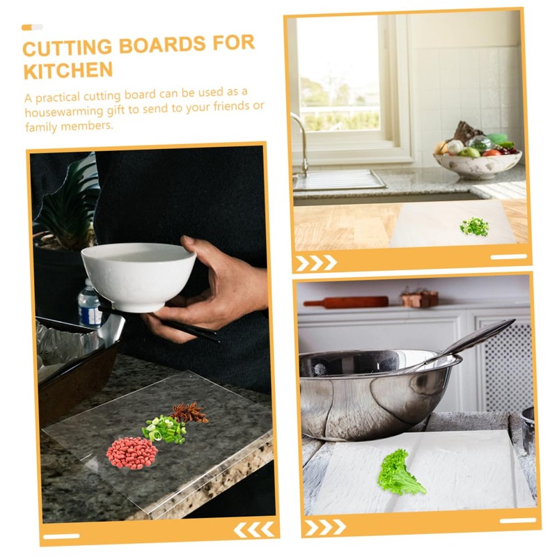 LABRIMP Acrylic Cutting Board for Meal Prep Kitchen Cutting Board