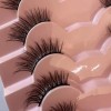 Set 7 Pares Pestañas Postizas Naturales Reutilizables