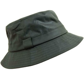 Game Technical Apparel Safari Boonie Bush Waxed Cotton Bucket Sun Hat (M - 58cm, Olive)