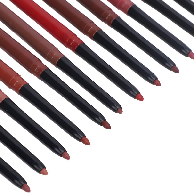 12pcs Lip Liner Set Matte Lip Liners Kit Waterproof Long