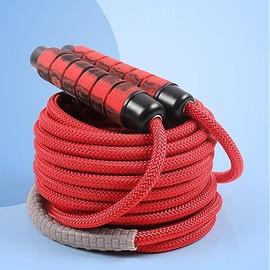 23 FT Long Jump Rope for Kids Adults,Double Dutch Jump Rope,Adjustable Skipping Ropes with High-strength Nylon Braided Rope Core,360°Rotation Not Enta