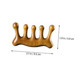 Baluue Wooden Scalp Massager Comb Anti-hair Loss Tool for Men and Women Sturdy Sandalwood Brush for Relaxation and Muscle Portable Design for Home Travel