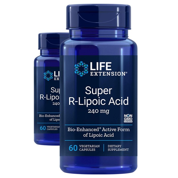 Life Extension Super R-Lipoic Acid 240 mg, 60 Vegetarian Capsules (Multi-Pack)