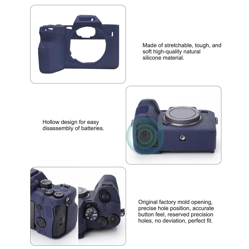 Digital Camera Case for Sony A7 IV,Anti-Scratch Soft Silicone Protective