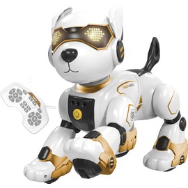 HBUDS Robot Dog Toys for Kids, Remote Control Dog Robot, Voice & Touch Control, Programmable Interactive Robotic Puppy Toy, Sing, Dance, Rechargeable Robo Pet for Boys Girls Ideas