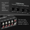 LYNEPAUAIO 1-in-4-out Stereo Audio Amplifier Amp Signal Distributor 1 Channel