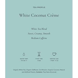 Art of Tea | White Coconut Creme Tea | 4oz Refill Bag