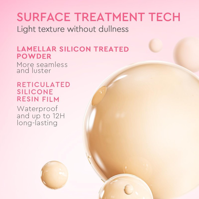 Base Cushion Glad2glow de alta cobertura semi mate – 11g