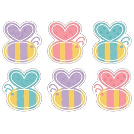 Garden Bees Mini Accents Variety Pack by Trend, 36 ct. of Creative tagboard Decorative Cutout Pieces