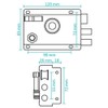 Night Latch Complete with 5 Keys, Elegant Nightlatch, External Door