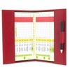 Soft Leather Golf Scorecard Holder 2315 Poppy