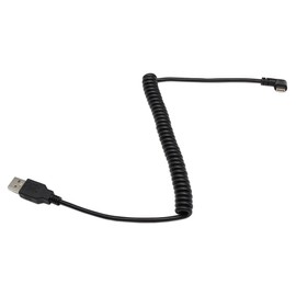 zdyCGTime USB 2.0 A to 90 Degree Right Angle USB C Spring Extension Cable Type C USB 3.1 Male to USB A 2.0 Male Data Cable for Tablets Cellphone(1.2M)