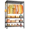 Ulif H4 Plus Portable Closets, 4-Tier Clothes Garment Rack for