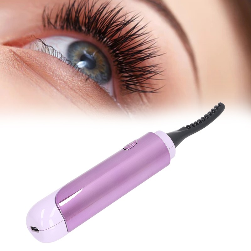 Heated Eyelash Curler Long Lasting Mini 4 Temperature Setting Rechargeable