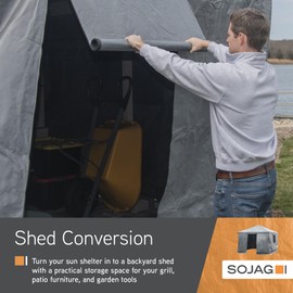 Sojag Gazebo Accessories 10' x 16' Universal Winter Cover for Outdoor Sun Shelters and Gazebos